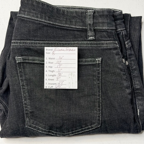 Eileen Fisher Black Ankle Jeans - Picture 12 of 12